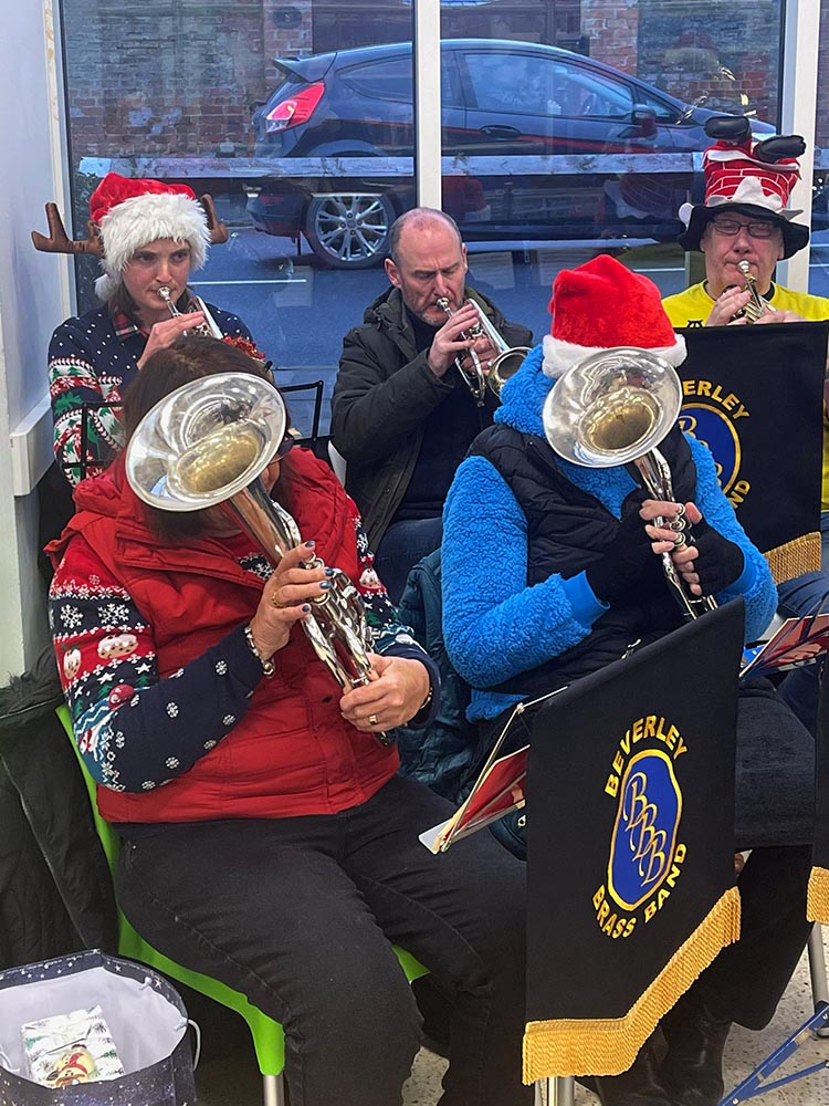 Caroling at Tesco Beverley By Caroline