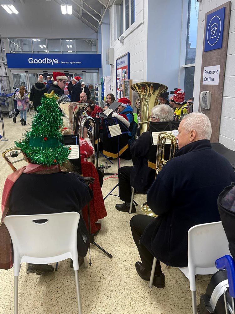 Caroling at Tesco Beverley By Caroline