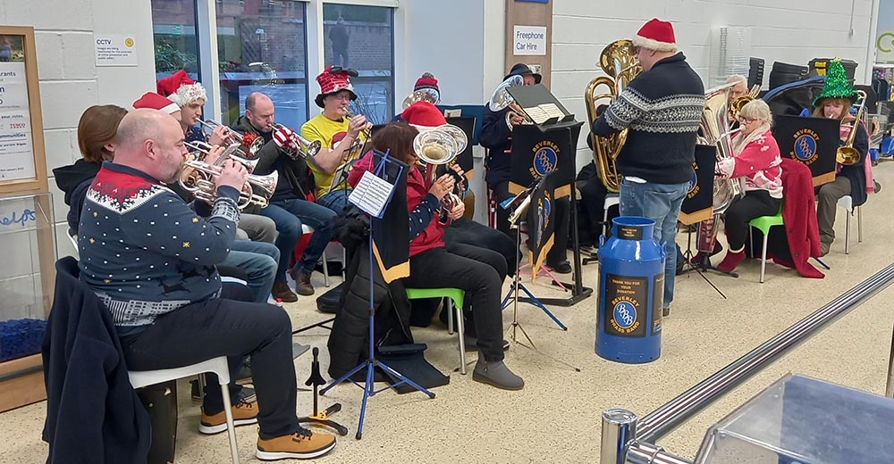 Caroling at Tesco Beverley by Pete