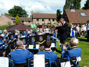 The band performing